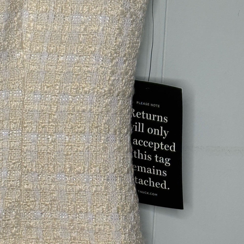 NEW Tuckernuck Sleeveless Cream Tweed Ingrid Button Front Midi Dress NWT - Picture 8 of 12